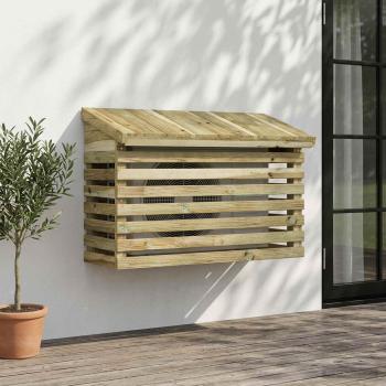 ARDEBO.de - Klimaanlagen-Abdeckung 90x40x60 cm Imprägniertes Kiefernholz