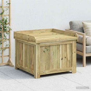 ARDEBO.de - Garten-Kissenbox aus Imprägniertes Kiefernholz 58,5 x 60 x 47 cm