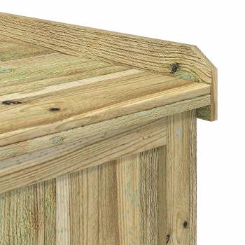 Garten-Kissenbox aus Imprägniertes Kiefernholz 58,5 x 60 x 47 cm