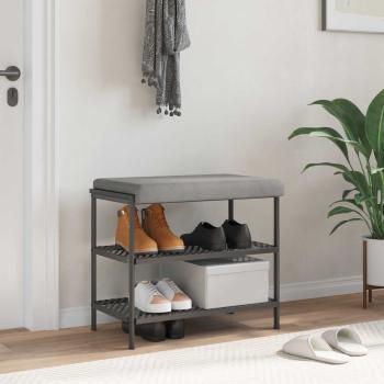 ARDEBO.de - Bankkissen Samt Hellgrau Tiefe 35 cm