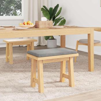 Bankkissen Samt Hellgrau Tiefe 35 cm