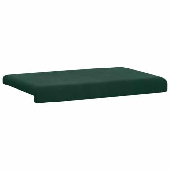 Bankkissen Samt Dunkelgrün Tiefe 35 cm