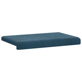 Bankkissen Samt Blau Tiefe 35 cm