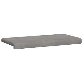 Bankkissen Samt Hellgrau Tiefe 35 cm