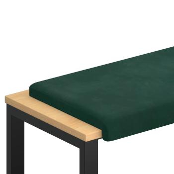Bankkissen Samt Dunkelgrün Tiefe 35 cm