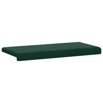 Bankkissen Samt Dunkelgrün Tiefe 35 cm