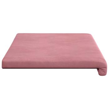 Bankkissen Samt (V) Rosa Tiefe 35 cm