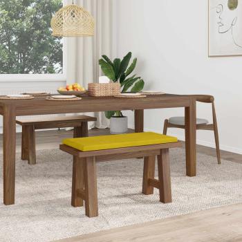 Bankkissen Samt Gelb Tiefe 35 cm