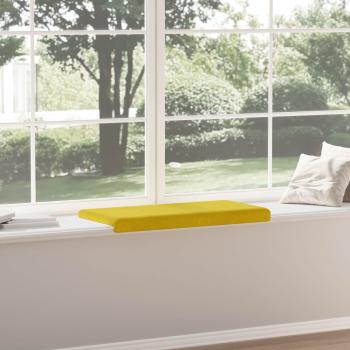 Bankkissen Samt Gelb Tiefe 35 cm