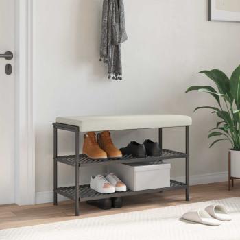 ARDEBO.de - Bankkissen Samt Creme Tiefe 35 cm