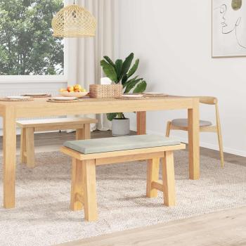 Bankkissen Samt Creme Tiefe 35 cm