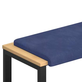 Bankkissen Samt Polizeiblau Tiefe 35 cm