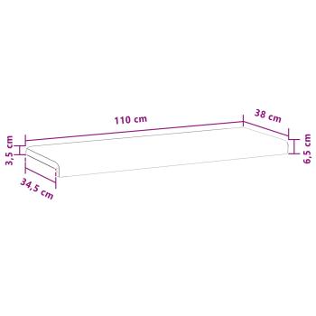 Bankkissen Samt (V) Hellgrau Tiefe 35 cm