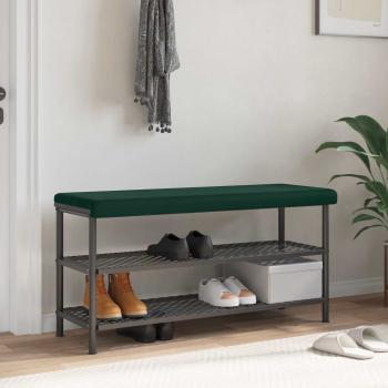 ARDEBO.de - Bankkissen Samt Dunkelgrün Tiefe 35 cm