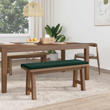 Bankkissen Samt Dunkelgrün Tiefe 35 cm