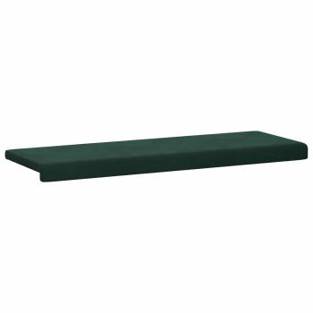 Bankkissen Samt Dunkelgrün Tiefe 35 cm