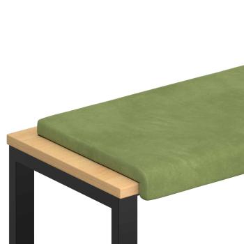 Bankkissen Samt (V) Hellgrün Tiefe 35 cm