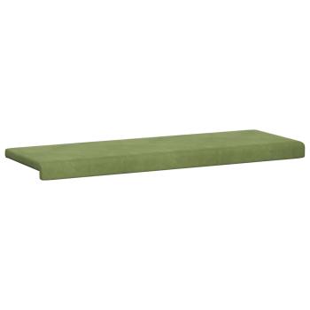 Bankkissen Samt (V) Hellgrün Tiefe 35 cm