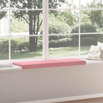 Bankkissen Samt Rosa Tiefe 35 cm