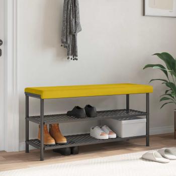 ARDEBO.de - Bankkissen Samt Gelb Tiefe 35 cm