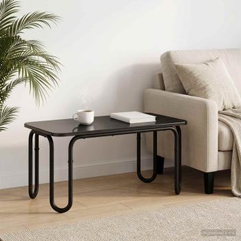 ARDEBO.de - Couchtisch Schwarz 100 x 50 x 45 cm Holzwerkstoff
