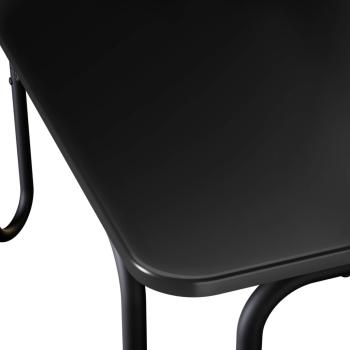 Couchtisch Schwarz 79,5 x 79,5 x 45 cm Holzwerkstoff
