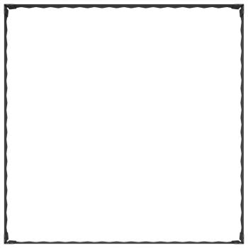 Raseneinfassung 4 stk. 100 x 100 x 20 cm Stahl Schwarz