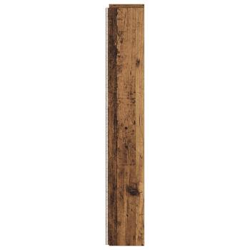 Stauraum-Kopfteil mit LED Altholz-Optik 160 cm Holzwerkstoff