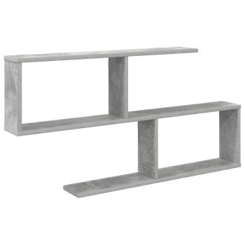 Wandregal Betongrau 100 x 12 x 50,5 cm Holzwerkstoff
