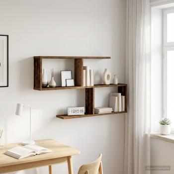 ARDEBO.de - Wandregal Altholz 100 x 12 x 50,5 cm Holzwerkstoff