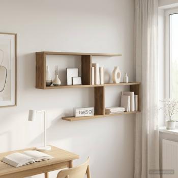 ARDEBO.de - Wandregal Artisan-Eiche 100 x 12 x 50,5 cm Holzwerkstoff