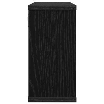 Schweberegale 2 stk. Schwarze Eiche 80 x 15 x 30 cm
