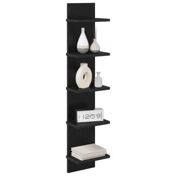Wandregal Schwarze Eiche 22 x 15 x 100 cm Holzwerkstoff