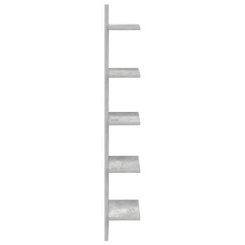 Wandregal Betongrau 22 x 15 x 100 cm Holzwerkstoff