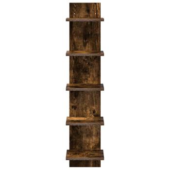 Wandregal Räuchereiche 22 x 15 x 100 cm Holzwerkstoff