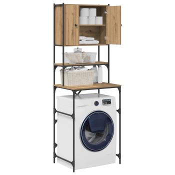 Waschmaschinen-Schrank Artisan-Eiche 68 x 48,5 x 194 cm