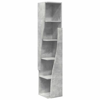 Eckschrank 27,5x27x140cm Holzwerkstoff Betongrau