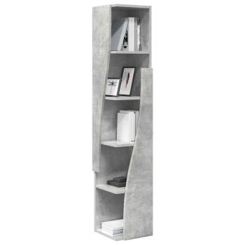 Eckschrank 27,5x27x140cm Holzwerkstoff Betongrau
