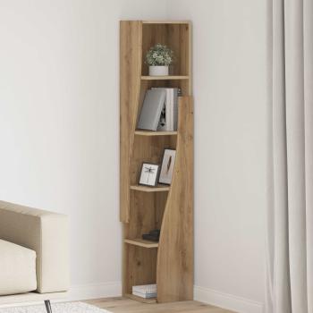ARDEBO.de - Eckschrank 27,5x27x140cm Holzwerkstoff Artisan-Eiche
