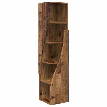 Eckschrank 32x32x140cm Holzwerkstoff Altholz