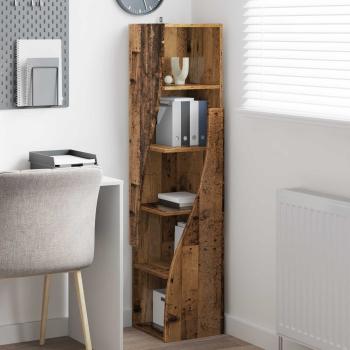 Eckschrank 32x32x140cm Holzwerkstoff Altholz