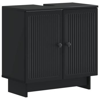 ARDEBO.de - Waschbeckenschrank EDE Schwarz 59,5 x 31,5 x 59 cm