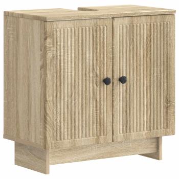 ARDEBO.de - Waschbeckenschrank EDE Sonoma-Eiche 59,5 x 31,5 x 59 cm