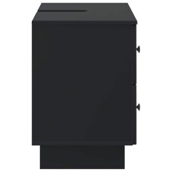 Waschbeckenschrank EDE Schwarz 82 x 41 x 59 cm Holzwerkstoff