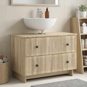 ARDEBO.de - Waschbeckenschrank EDE Sonoma-Eiche 82 x 41 x 59 cm
