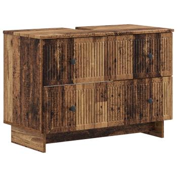 ARDEBO.de - Waschbeckenschrank EDE Altholz 82 x 41 x 59 cm Holzwerkstoff