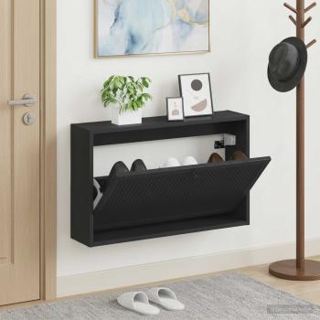ARDEBO.de - Wandmontierter Schuhschrank EDE 71 x 17 x 43 cm Holzwerkstoff