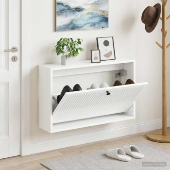 ARDEBO.de - Wandmontierter Schuhschrank EDE 71 x 17 x 43 cm Holzwerkstoff