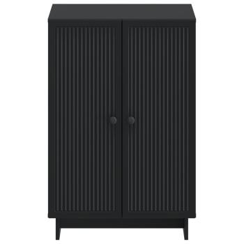 Schuhschrank EDE 59,5 x 39,5 x 90 cm Holzwerkstoff Schwarz