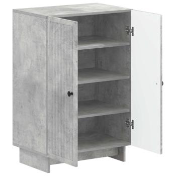 Schuhschrank EDE 59,5 x 39,5 x 90 cm Holzwerkstoff Betongrau